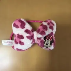 ミニーマウス ヒョウ柄ヘアバンド