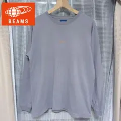 ビームス BEAMS ロゴ刺繍 長袖カットソー ロンT