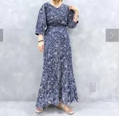 【5月末処分】配色スカラップレース　セットアップ