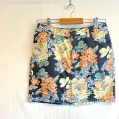 LOWRYS FARM　ローリーズファーム　ミニスカート　花柄　総柄　L
