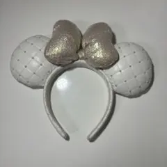 ホワイトキルティング　ミニー　カチューシャ