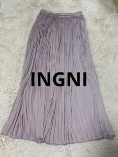 INGNI(イング) プリーツ ロングスカート ピンク系