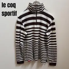 【le coq sportif】ハーフジップ カットソー ハイネック ゴルフ M