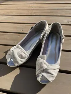 ELLE SPORT オープントゥパンプス
