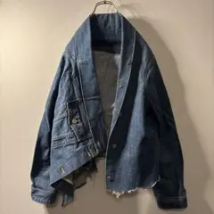 奇天烈 摩訶不思議 オーバーサイズ デニム 再構築 ジャケット ブルゾン y2k