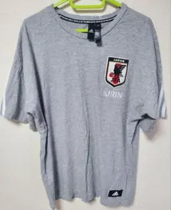 JFA サッカー日本代表移動用 Tシャツ グレー O (LL) アディダス製のサムネイル