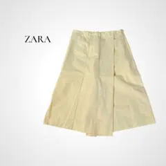 ZARA ラップ風キュロット XS〜S クリーム コットン 無地 シンプルのサムネイル