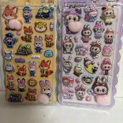 【2枚セット】ズートピア、ラブブおしり　ぷにぷシール