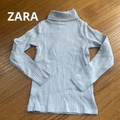 値下げ！未使用品！ZARA リブ編みタートルネック 116cm