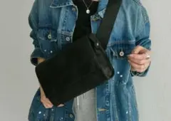 ショルダーバッグ バッグ 「本革/470g」ワイドテープショルダーバッグ