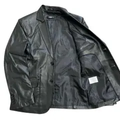 極美品 Safari HOMME サファリオム　テーラードジャケット　ラムレザー