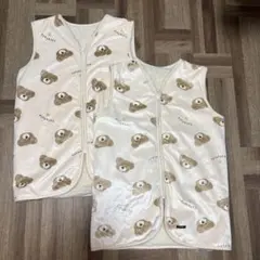 FUTAFUTA クマ柄 スリーパー　双子　セット