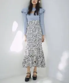 スナイデル　カッティングレースマーメイドスカート　アイボリー