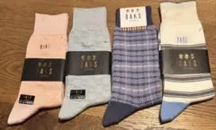 新品 未使用 DAKS 紳士 靴下 ソックス メンズ 24〜26cm 4足セット