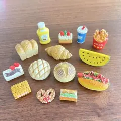 ミニチュア　フィギュア　まとめ売り　バン　ケーキ　ジュース　ポテト　すいか等