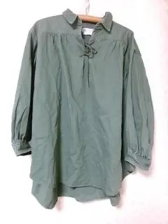 103513 チャオパニックTYPY ロングシャツ　緑　サイズONE