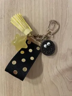 OREO チャーム キーホルダー イエロー タッセル
