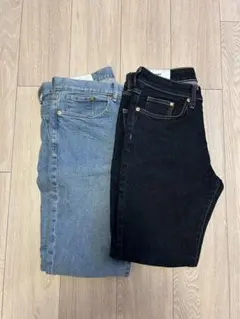 H&M スリム&レギュラーフィットデニム 2セット