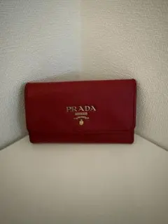 PRADA プラダ サフィアーノ 6連キーケース レッド 赤 ゴールド金具