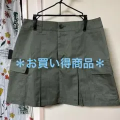 GU カーキ色 スカート