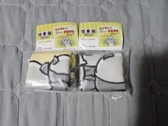 仕事猫　くまみね　ハンカチ　くまみね工房 2枚セット