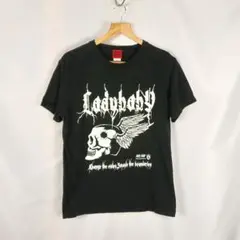 LADYBABY　プリント　Tシャツ　M　スカル　ウイング　ブラック　B3391
