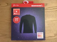新品 ユニクロ 超極暖ヒートテッククルーネックT MEN Lサイズ ブラック