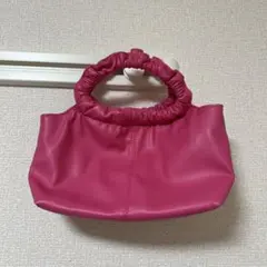 RODE SKO フリルハンドル ハンドバッグ ピンク