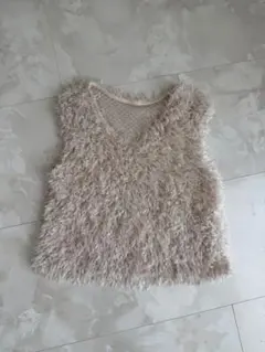 フリンジノースリーブベスト新品