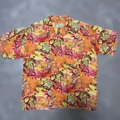 カラフル アロハシャツ 半袖 100%綿 g51
