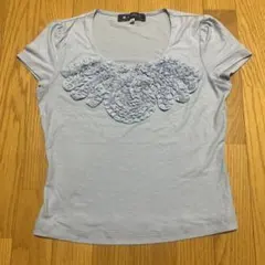 美品☆エムズグレイシーブルートップスのサムネイル
