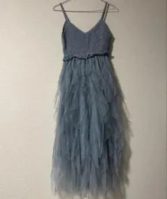 キャミワンピ　ワンピース　青　水色　ブルー