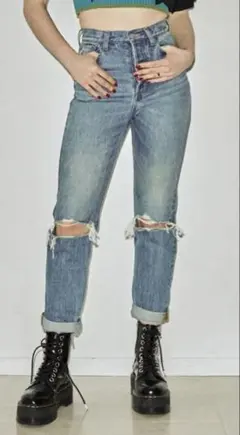 jouetie⭐︎ベーシックダメージボーイズデニム