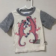 RUGGED WORKS イグアナプリント Tシャツ 80