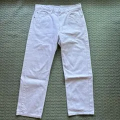 상태좋음 Levi's 505 ホワイトデニム デニム USA製 W34 L30