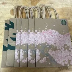 スターバックス 桜のショップ袋 入り6枚セット