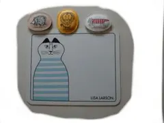 付録・リサ・ラ−ソン、マグネット&マグネットメモボ−ド&トレ−。