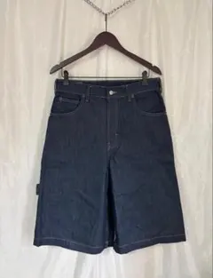 ZARA バギーデニムジョーツ ショーツ 円堂守　y2k archive 濃紺のサムネイル