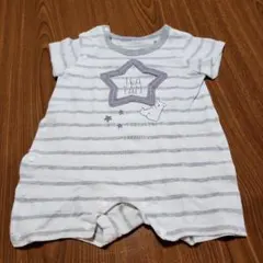 ストライプロンパース 70cm