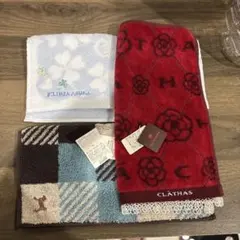 タオルハンカチ 3枚セット CLATHAS LAURA ASHLEY