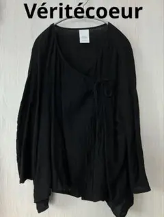 Veritecoeur リネン100 カシュクールトップス　羽織り