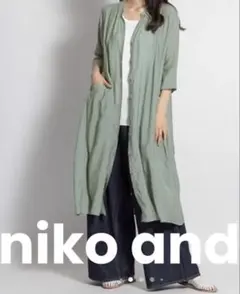 niko and ... ロング前開きワンピース サイズ4