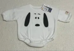 【新品タグ付き】スヌーピー なりきり 長袖 ロンパース 80