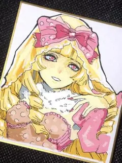 手描き イラスト 色紙