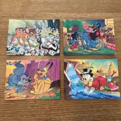 ディズニーランド ポストカード レトロ 4枚セット