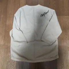 試着のみ。wtwベージュ 七分袖ワッフルカットソー