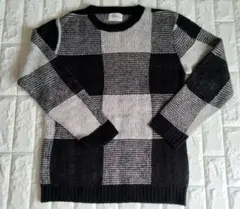 csuntribe チェック柄ニットセーター 長袖 L