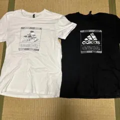 adidas Tシャツ 2枚セット ホワイト ブラック
