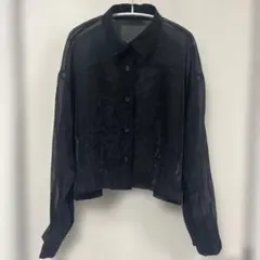 ジーナシス　シアーシャツ　ブラック