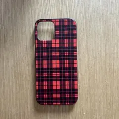 iPhone12/12PRO用　スマホケース　チェック柄
